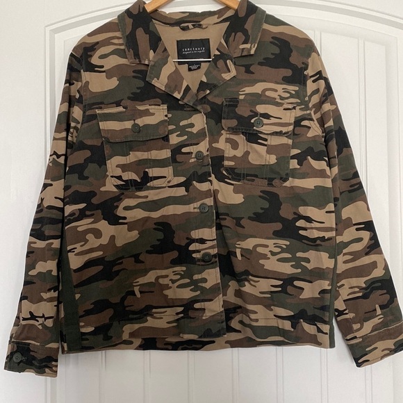 Sanctuary anthropology utility CAMO  Shacket Jacket Size Large - Picture 1 of 7
